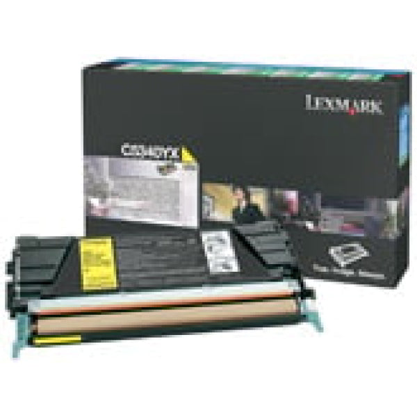 1 X Genuine Lexmark C534 Yellow Toner Cartridge Extra High Yield Return Program -