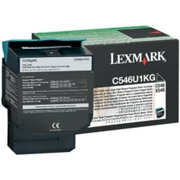 1 X Genuine Lexmark C546 X546 X548 Black Toner Cartridge Extra High Yield Return Program -
