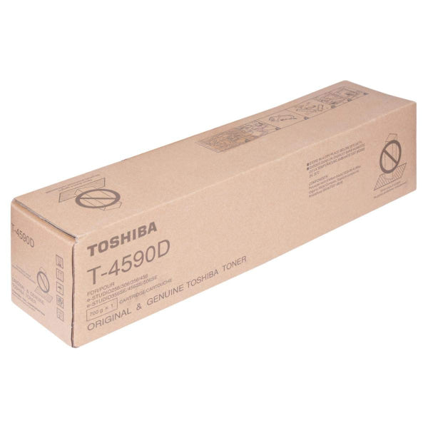 1 X Genuine Toshiba E-Studio 356 456 Black Copier Toner Cartridge 36.9K [T4590D] -