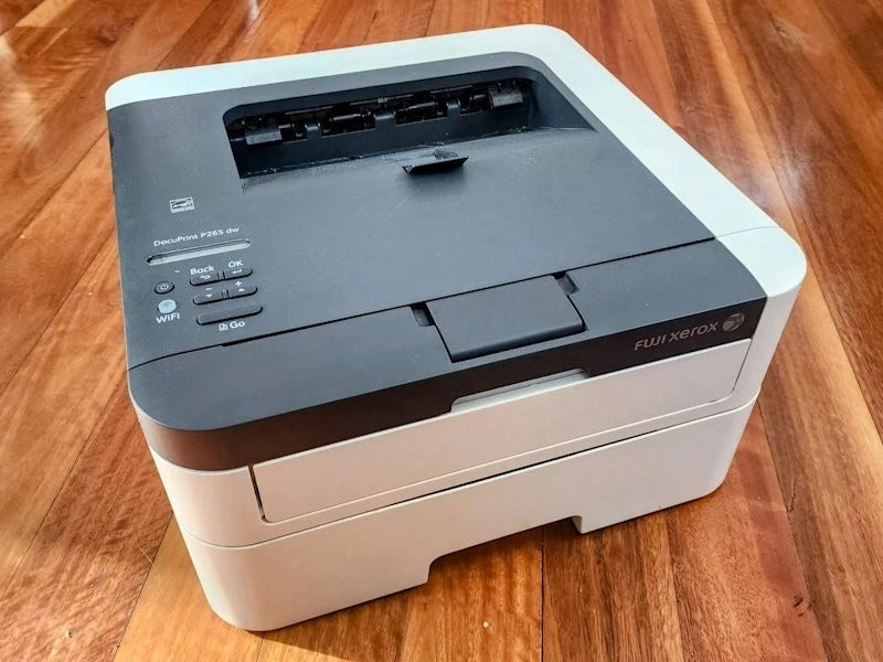 [USED] Fuji Xerox DocuPrint 265dw A4 Mono Laser Printer – Wi-Fi & Duplex