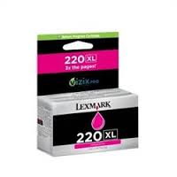 1 x Genuine Lexmark #220 Magenta Ink Cartridge for Pro4000 / Pro5500 [14L0087AAN]
