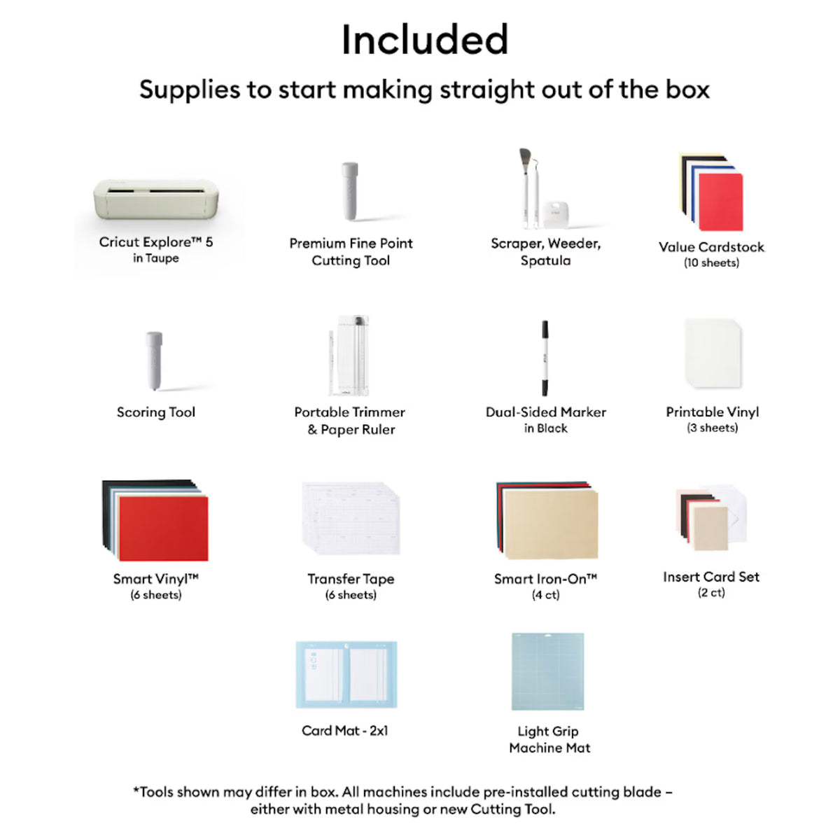 Cricut Explore 5 Cutting Machine Essential Bundle [2012406]