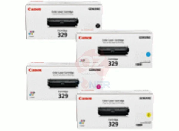 4X Pack Genuine Canon Cart329 C/M/Y/K Toner Set For Lbp7018C Printer (1K) Cartridge -