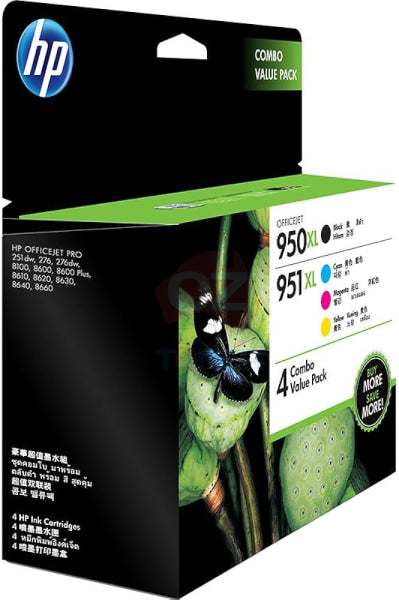 4X Pack Genuine Hp 950Xl 951Xl Ink Cartridge Set (1Bk 1C 1M 1Y) Cn045Aa Cn046Aa Cn047Aa Cn048Aa