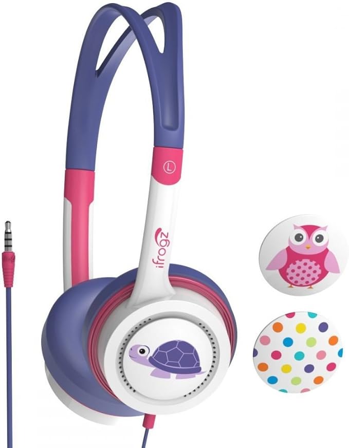 IFrogz Little Rockerz Turtle Pink & Purple Headphones for Kids [P/N:IFLTRC-PU1]