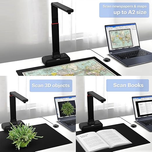 *NEW!* VIISAN S21 A2/A3 Overhead Book & Document Scanner 23MP 600dpi