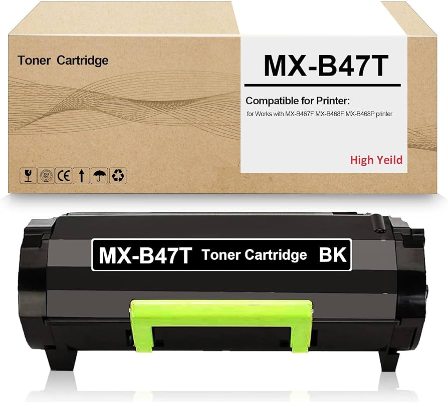 Sharp MX-B47T Black High Yield Remanufactured Toner Cartridge 31,000 Pages 1 Pack