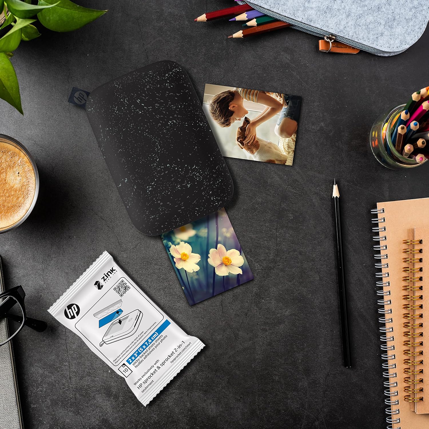 100x Pack Genuine HP Sprocket 2"x3" Premium Zink Sticker Photo Paper [HPIZ2X3100]