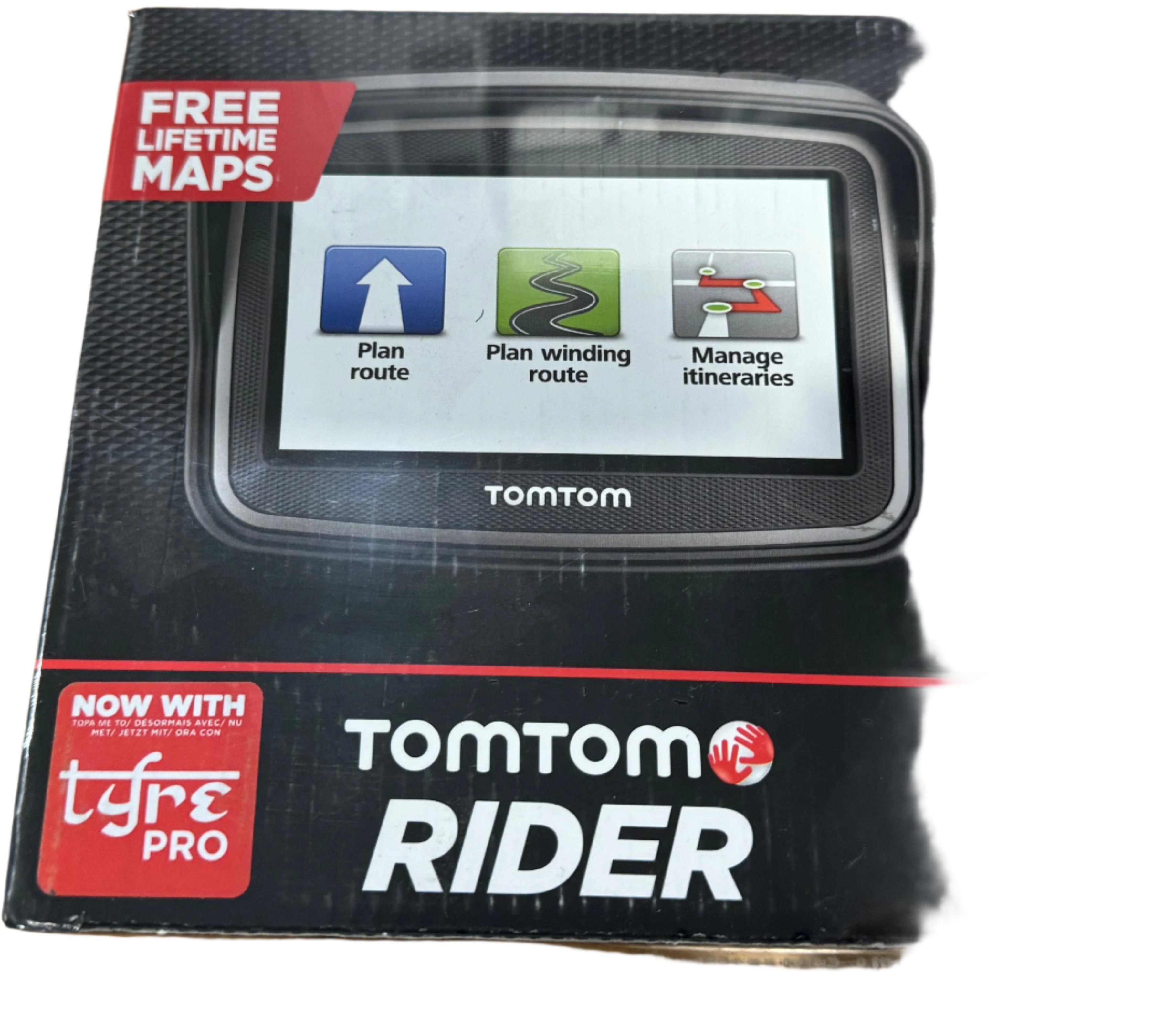 TOMTOM Rider GPS 4.3" Navigation System w/FREE Lifetime Maps [P/N: 8GD0.069.00.3]