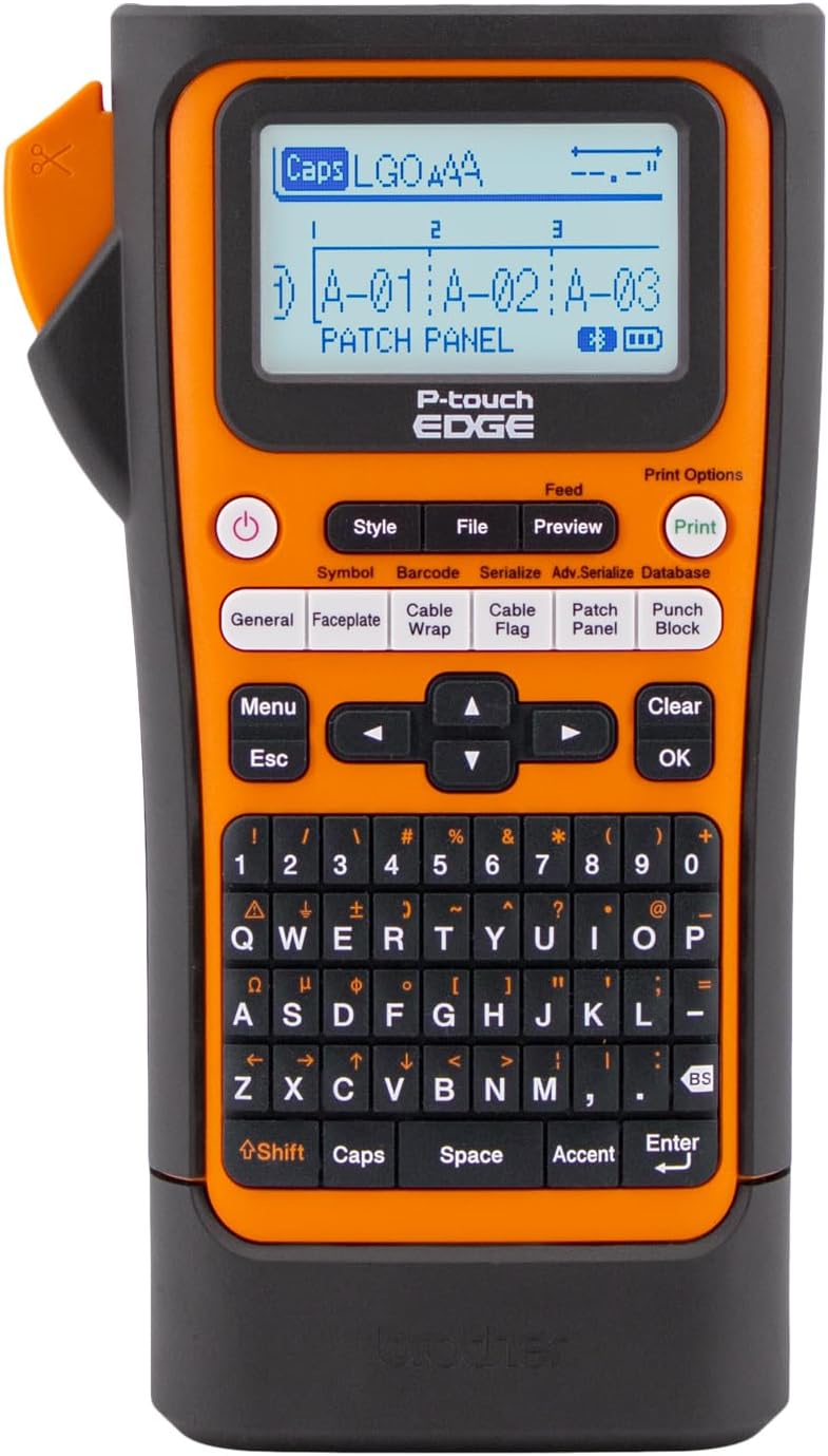 Brother PT-E310BT P-Touch Portable Industrial Thermal Bluetooth Label Printer [PT-E310BTVP]