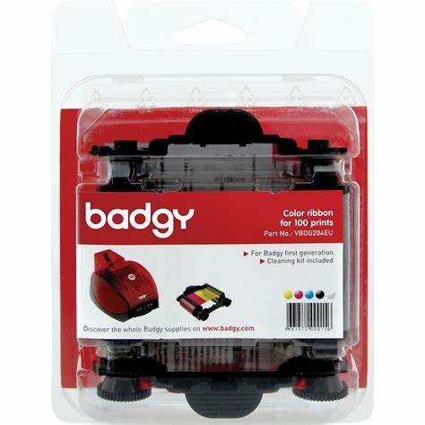 Evolis Badgy YMCK Color Ribbon for 100 Prints for Badgy 100/200 [CBGR0100C]