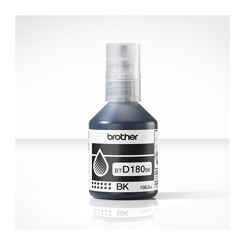 Genuine Brother BTD180BK Black Ink Refill Bottle for DCP-T580DW DCP-T780DW 7.5K (108ml)