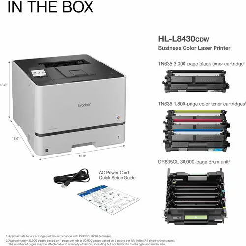 Brother HL-L8430CDW A4 Colour Laser Printer+Duplexer+Wi-Fi 31PPM TN645 (ANZ)
