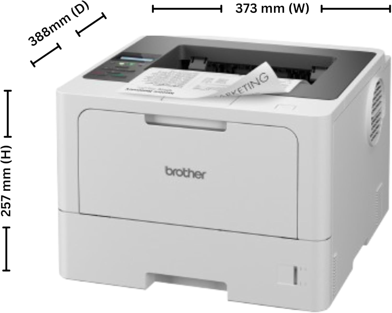 Bundle: Brother HL-L5210DWT A4 Mono Laser Wireless Printer + Extra LT-5505 Paper Tray 48PPM
