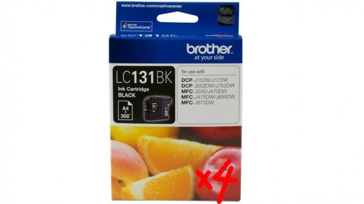 *CLEAR!* Genuine Brother LC-131BK Ink for MFC-J245 J870dw J650dw J475dw J470dw [LC131BK]