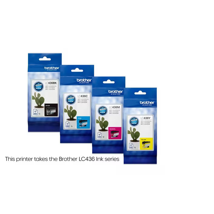 Brother INKvestment MFC-J4440DW A4 All-in-1 MFC Printer+Wi-Fi w/ LC436 Ink Set