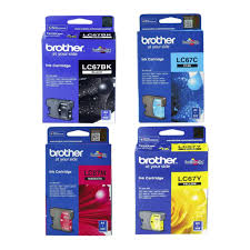 *SALE!* 4x Pack Genuine Brother LC-67 C/M/Y/K Ink Cartridge Set Value Pack (1BK,1C,1M,1Y)
