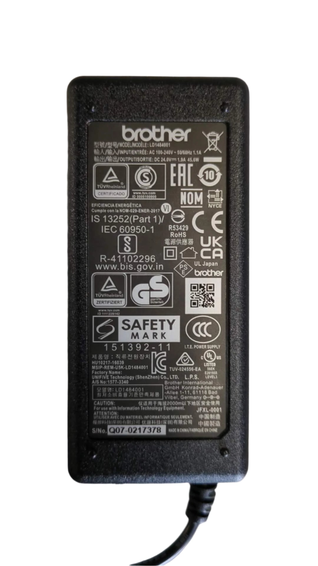 Replacement AC/DC Adapter for Brother LD1484001 ADS-3100 ADS-3300W ADS-2800W High-Speed Document Scanner ADS-3600W ADS-4300N ADS-4700W ADS-4900W Power Supply Charger