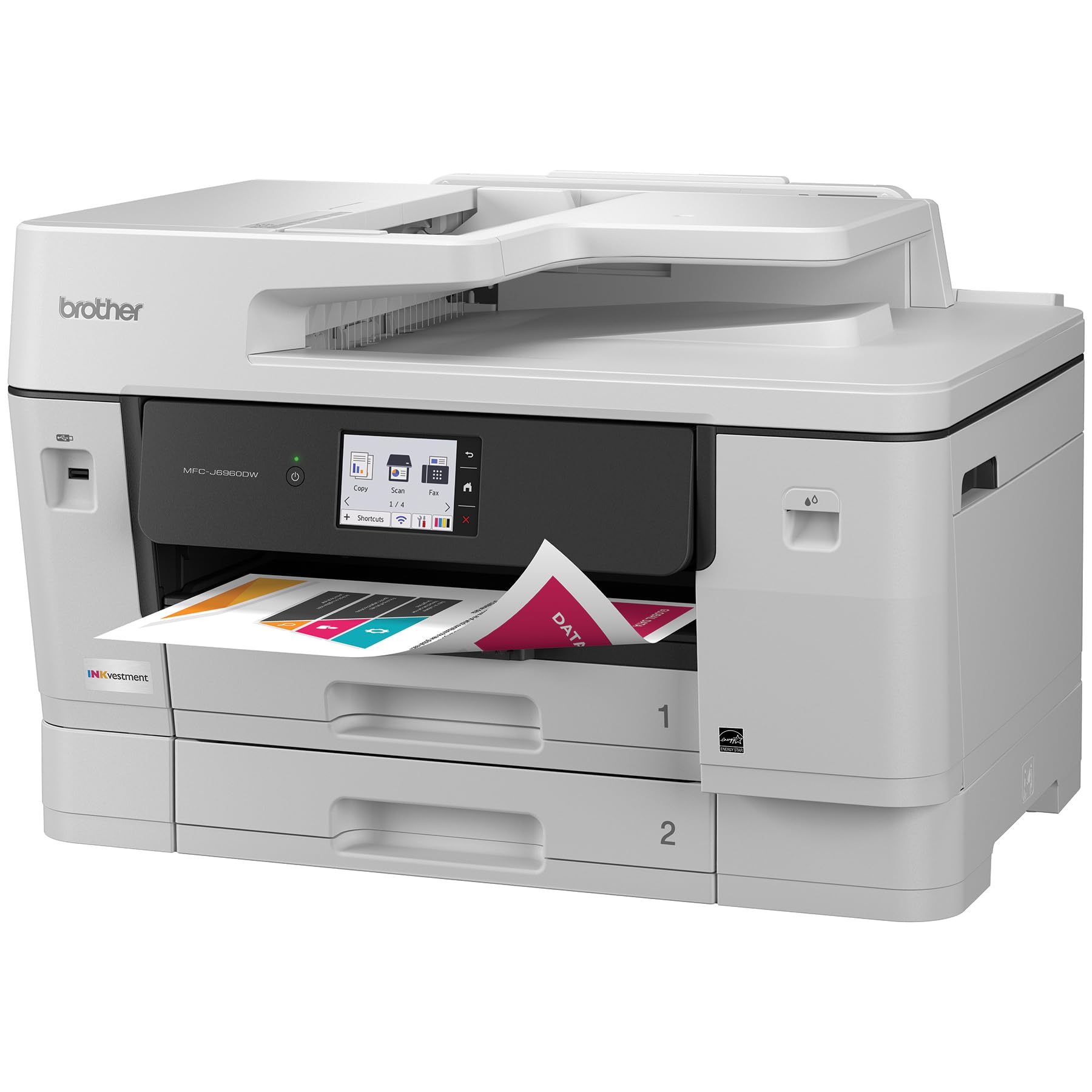 Brother MFC-J6960DW A3 Colour Inkjet MFC Printer+Dual Tray LC536 Ink[MFCJ6960DW]