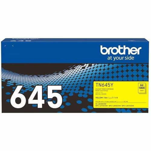 Brother TN645Y Yellow Toner Cartridge for HL-L8430CDW MFC-L8730CDW MFC-L8970CDW - 1.8K pages