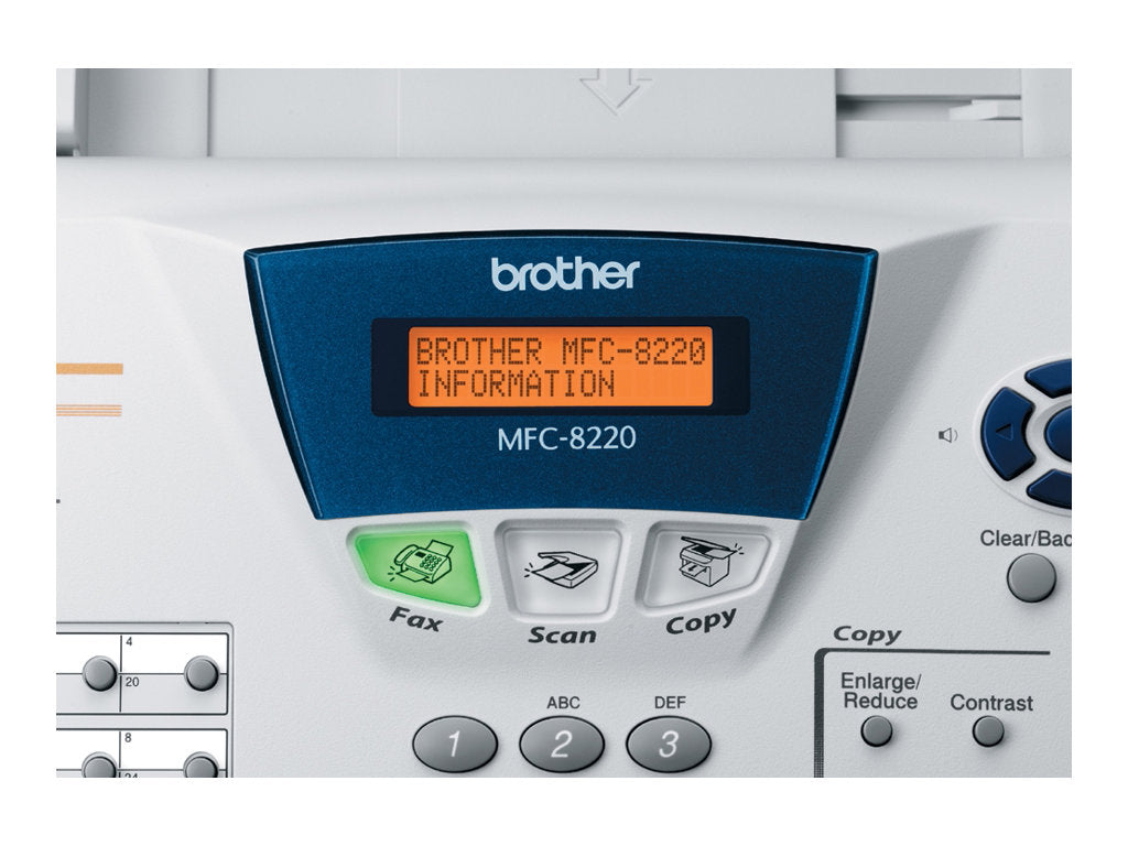 *CLEAR!* Brother MFC-8220 B&W Laser Multifunction Printer Copier Scanner FAX+Handset