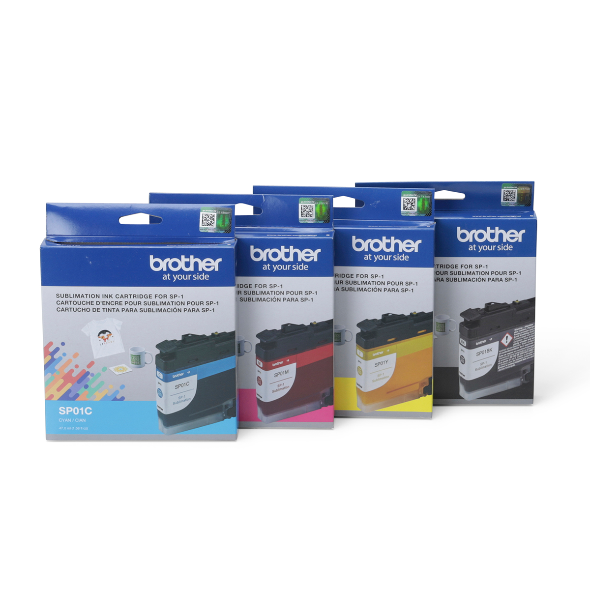 *Bundle* 4x Pack Genuine Brother SP-01 Ink Cartridge Sublimation Set (1BK,1C,1M,1Y)