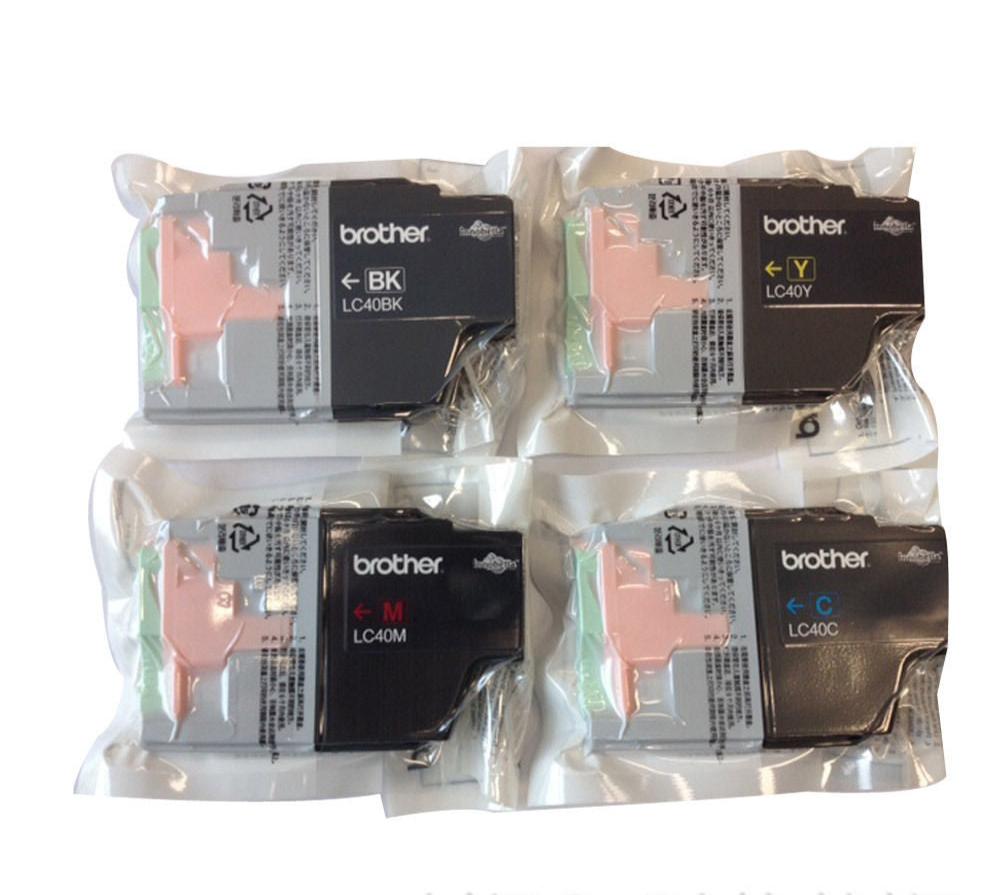 Bundle: 4x Pack Genuine Brother LC40 C/M/Y/K Ink Cartridge Set Value Pack MFC-J825DW