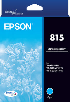 Genuine Epson #815 Standard Capacity DURABrite Ultra Cyan Ink Cartridge [C13T17E292]