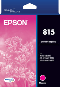 Genuine Epson #815 Standard Capacity DURABrite Ultra Magenta Ink Cartridge [C13T17E392]