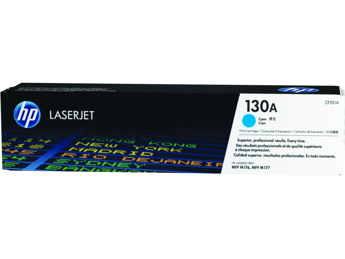 Genuine HP #130A CYAN Toner Cartridge CF351A for Color LaserJet Pro MFP M153 M176n M177fw (1K)