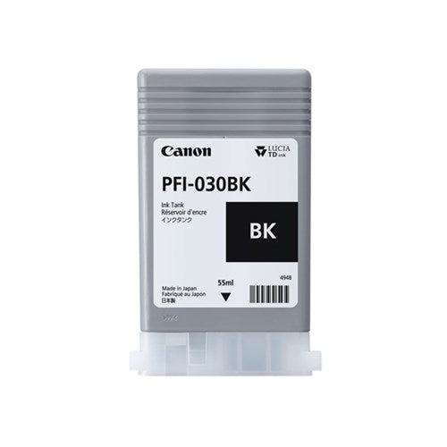 Genuine Canon PFI030 Black Ink Cartridge for TA20 T30 (55ml) [PFI-030BK]