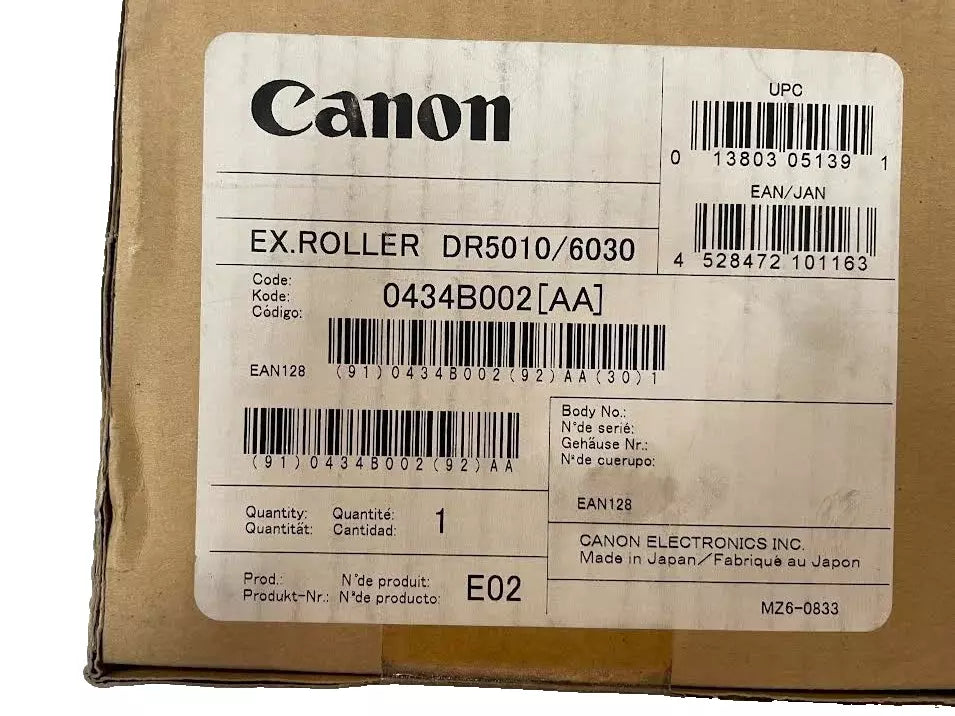 Genuine Canon Exchange Roller Kit 0434B002AA for DR5010C DR6030C Scanner [DR5010CERKIT]