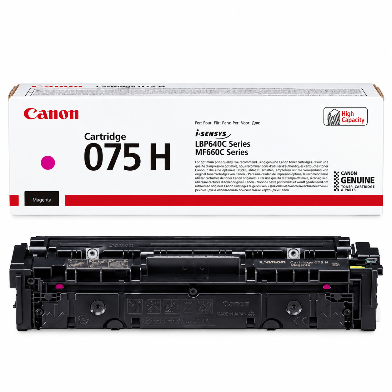 Genuine Canon CART075H High Capacity Magenta Toner Cartridge 2.5K [6367C003]