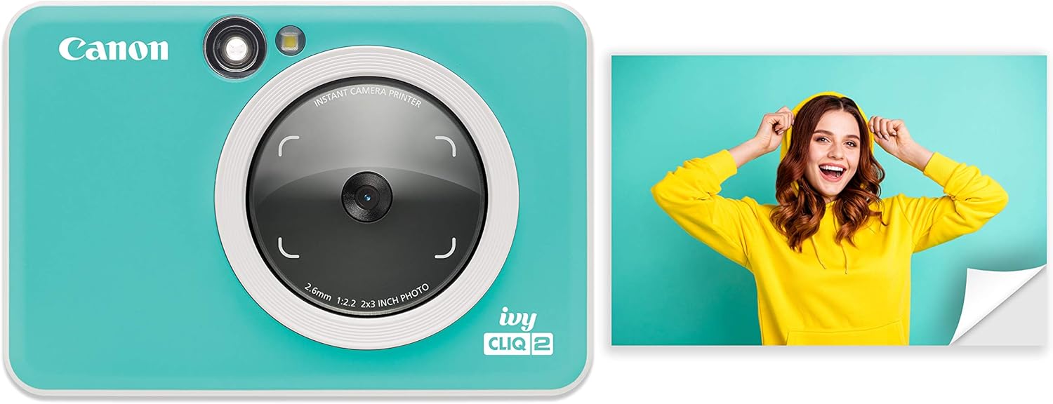 Canon IVY CLIQ 2 2-in-1 Instant Camera+Portable Photo Printer GREEN