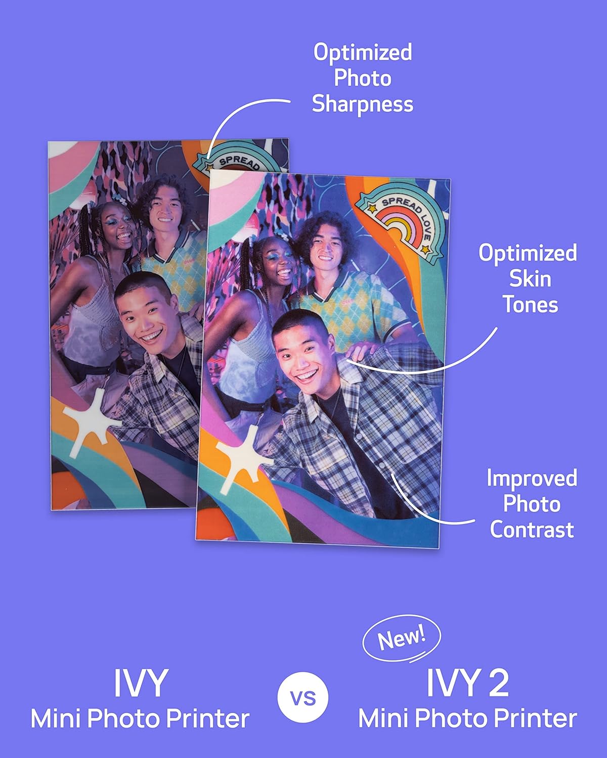 Canon Ivy 2 Mini Portable Photo Printer [WHITE] iOS & Android Devices [5452C018]