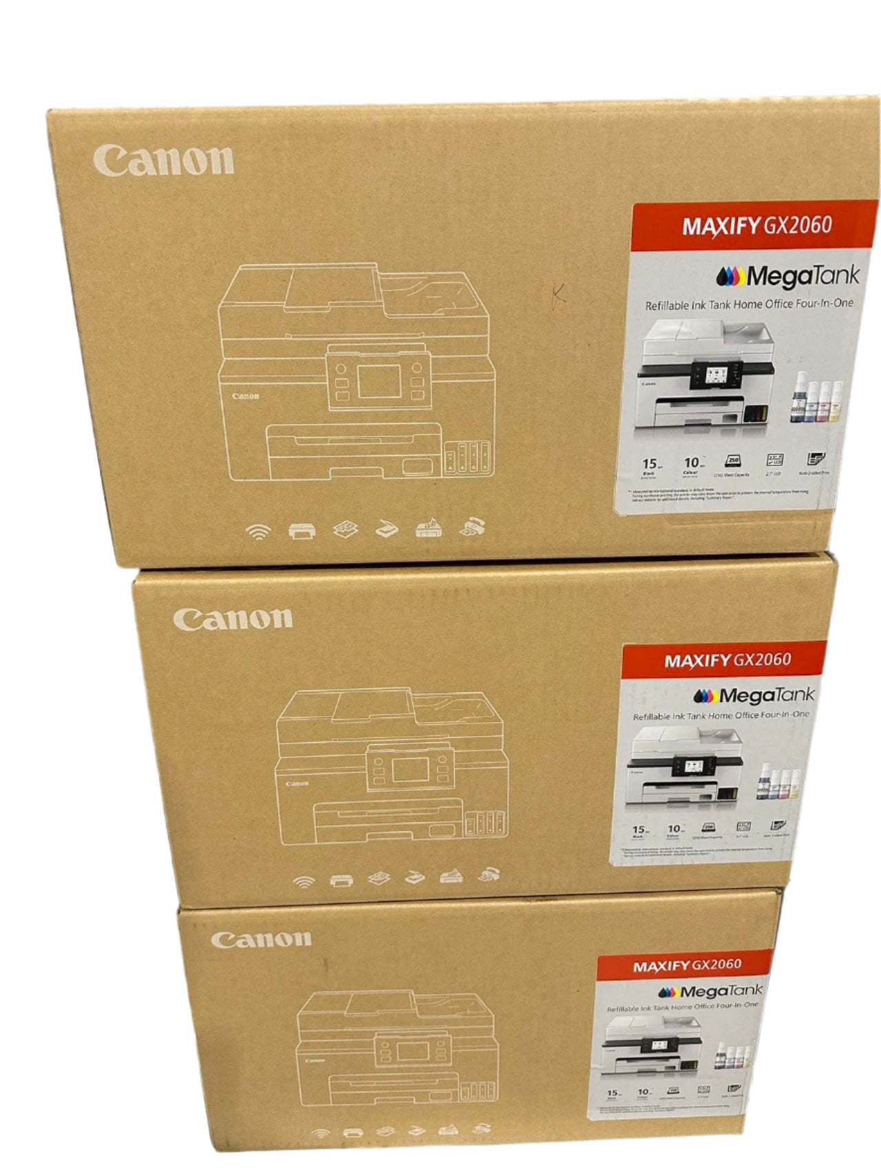 Canon Maxify MegaTank GX2060 4-in-1 Colour Wireless MultiFunction Printer+ADF+FAX
