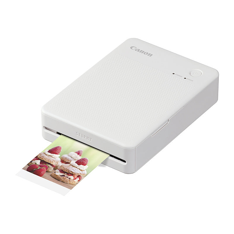 Bundle: Canon Selphy Square QX20 Photo printer QX20-WH WHITE + XC-20L Selphy Square Photo paper [20x sheets]