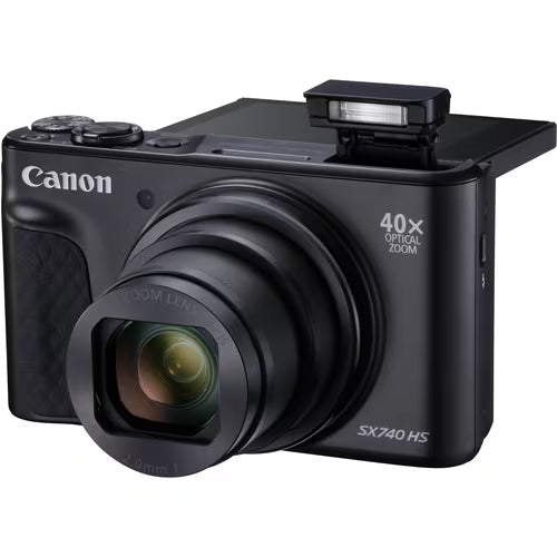 New Canon PowerShot SX740HS Compact Digital Camera 40x Zoom BLACK+Wty