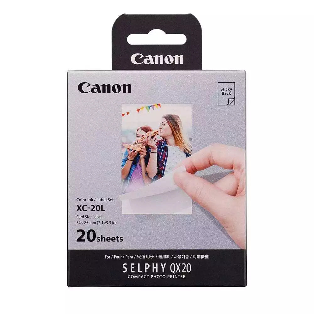 Genuine Canon XC-20L Selphy Square Photo Paper for QX-20 Photo Printer [20x Sheets]