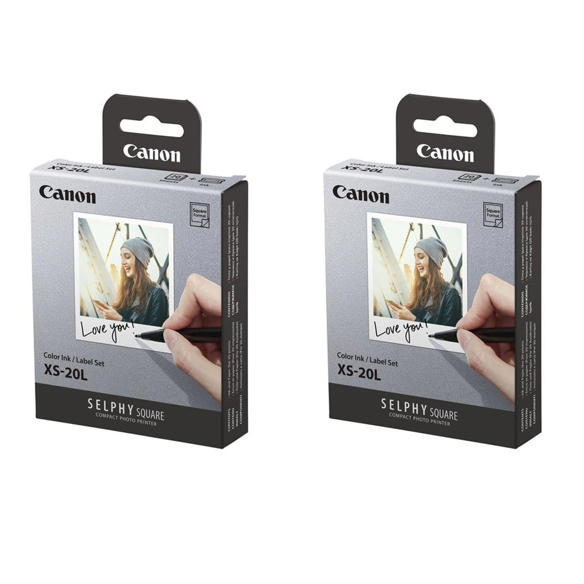 Genuine Canon XS Selphy Square Photo Paper for QX-10 Photo Printer [XS-20L]
