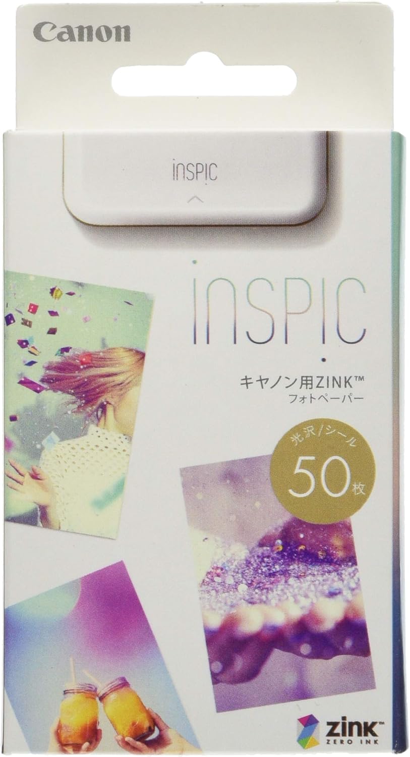 Canon 50x Pack Zink Photo Paper for iNSPiC Ivy2 Zoemini Smartphone Printer Sticky-backed sheets