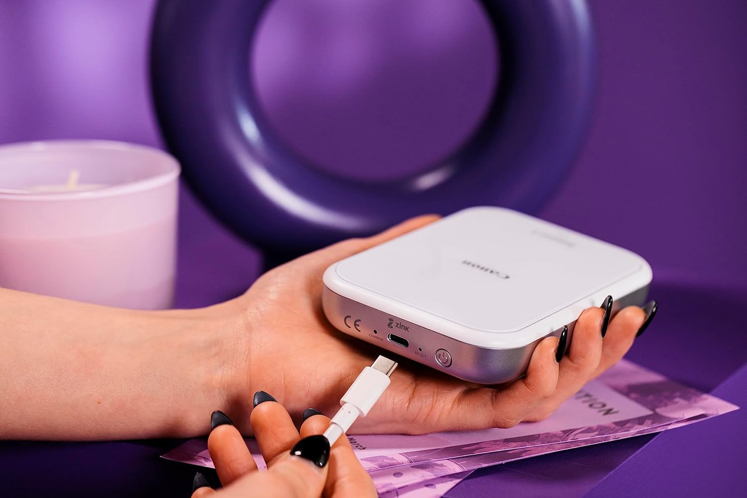 Canon Zoemini 2 Mini Wireless Photo Printer - Mobile, Portable, Pocket 5452C004[White]