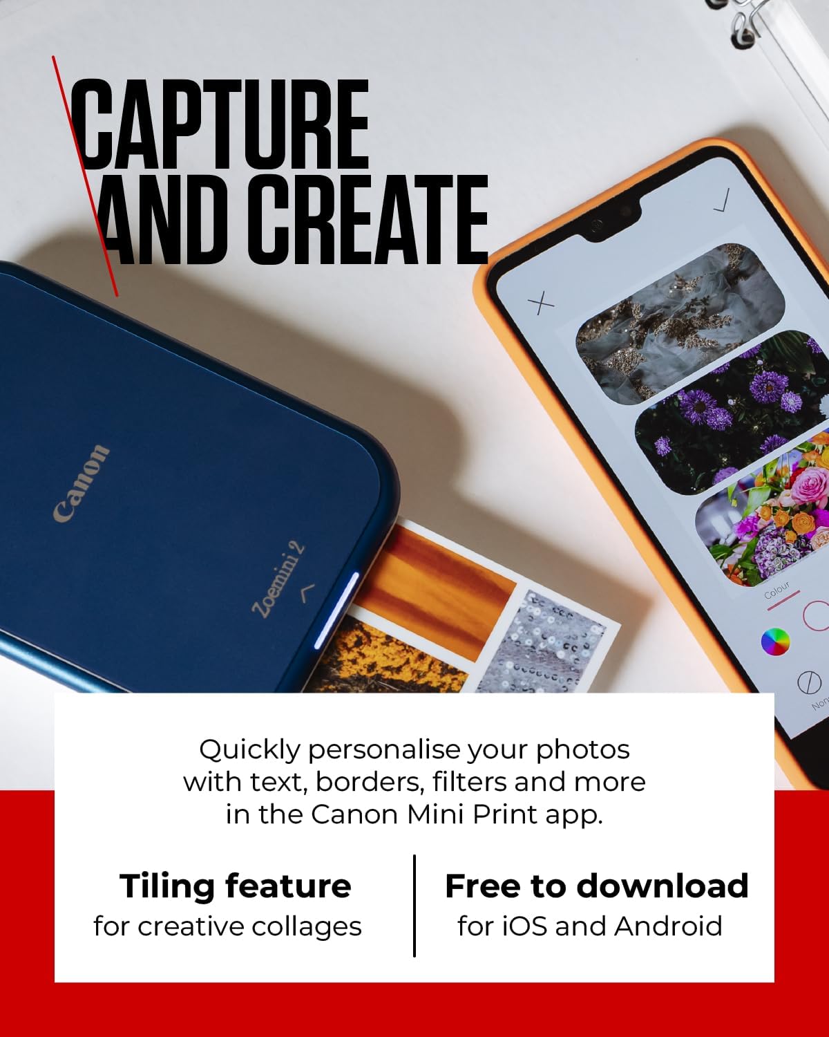 Genuine 20x Sheets Canon ZP-2030-20 Zoemini ZINK Glossy Sticky-Backed Photo Paper [3214C002]