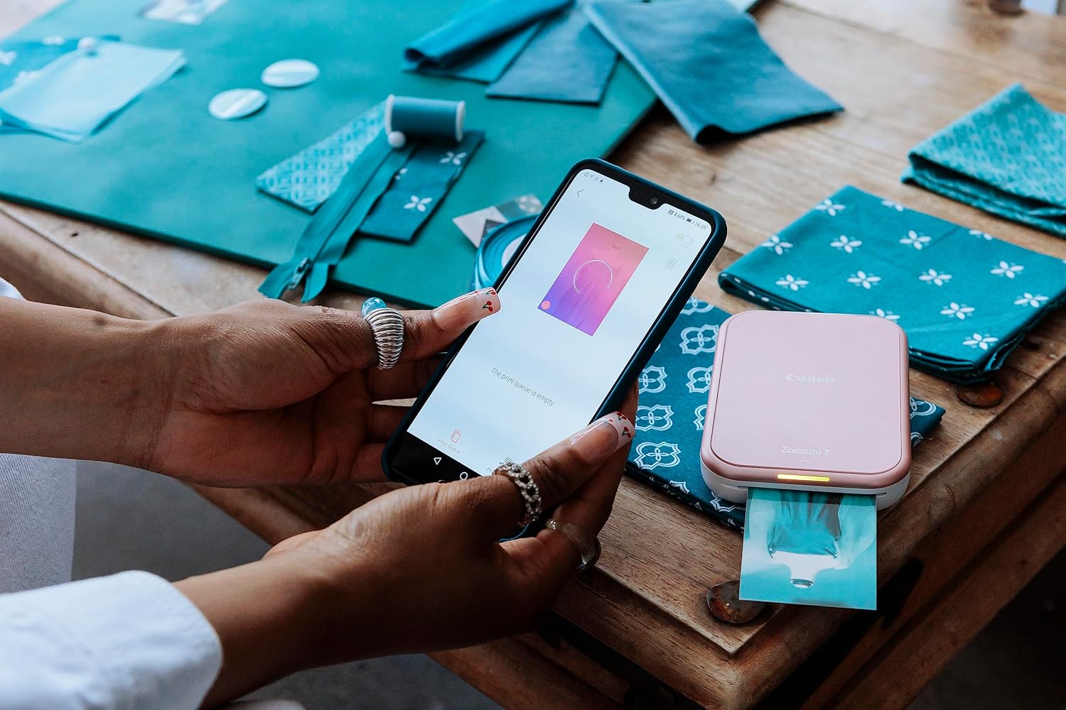 Canon Zoemini 2 Mini Wireless Photo Printer - Mobile, Portable, Pocket 5452C003[Rose Gold]