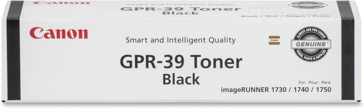 Canon TG-55 GPR39 BLACK Toner Cartridge for ImageRUnner iR1730i iR1740i iR1750i NPG55 (15K Pages Yield)