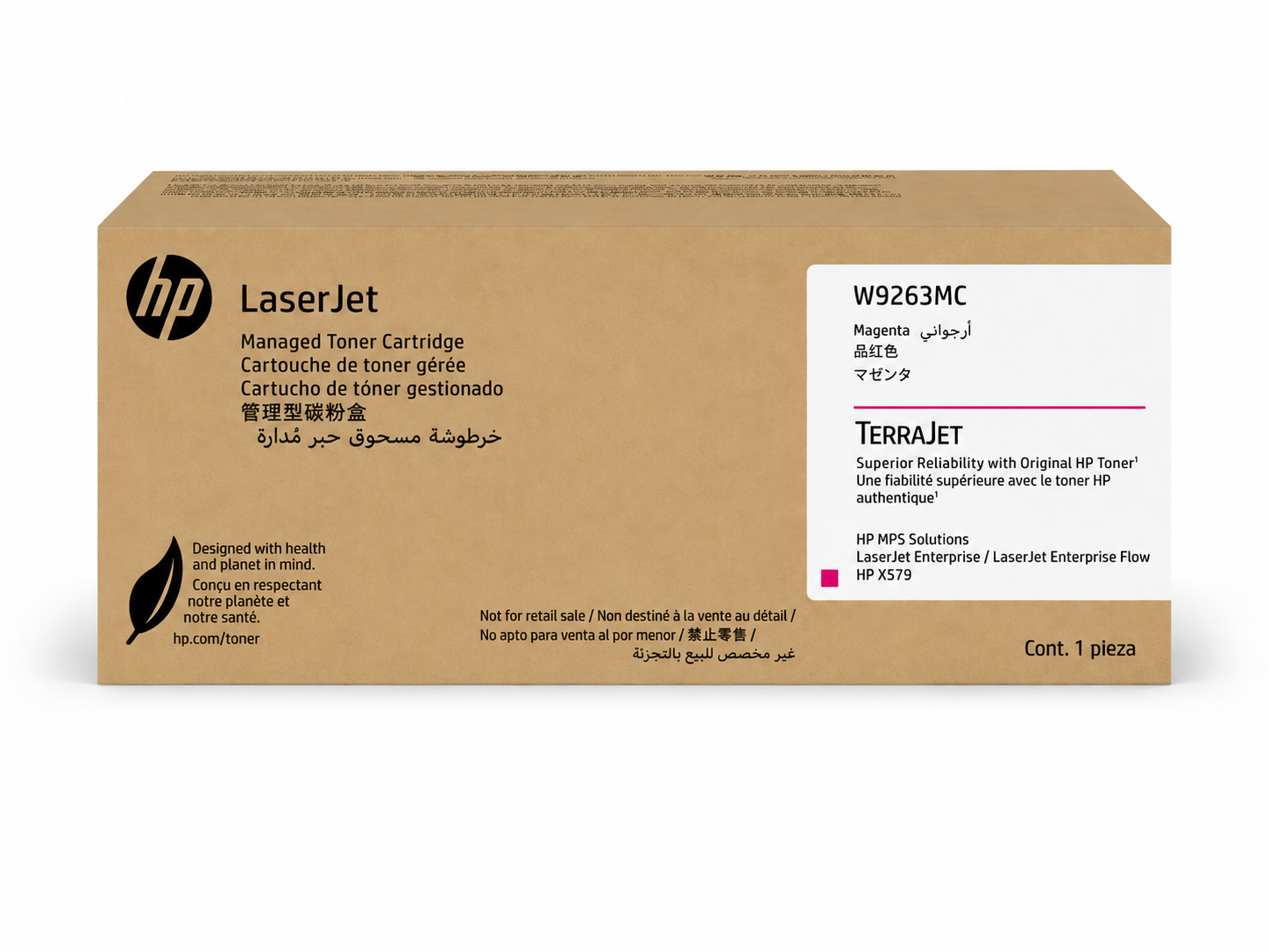 HP W9263MC Magenta Managed Original LaserJet Toner Cartridge 30,000 Pages