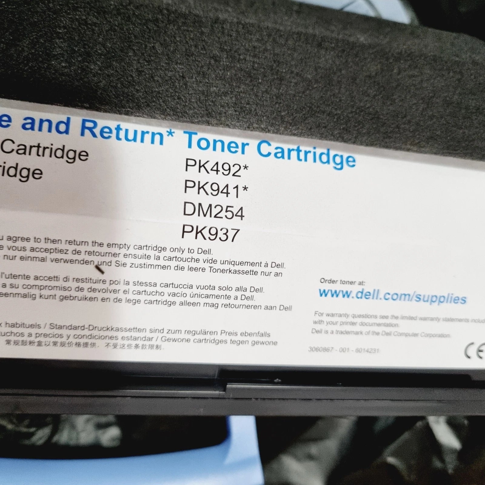 Genuine Dell PK941 Black High Yield Toner Cartridge for 2330D 2330DN 2350D 2350DN [592-10492]