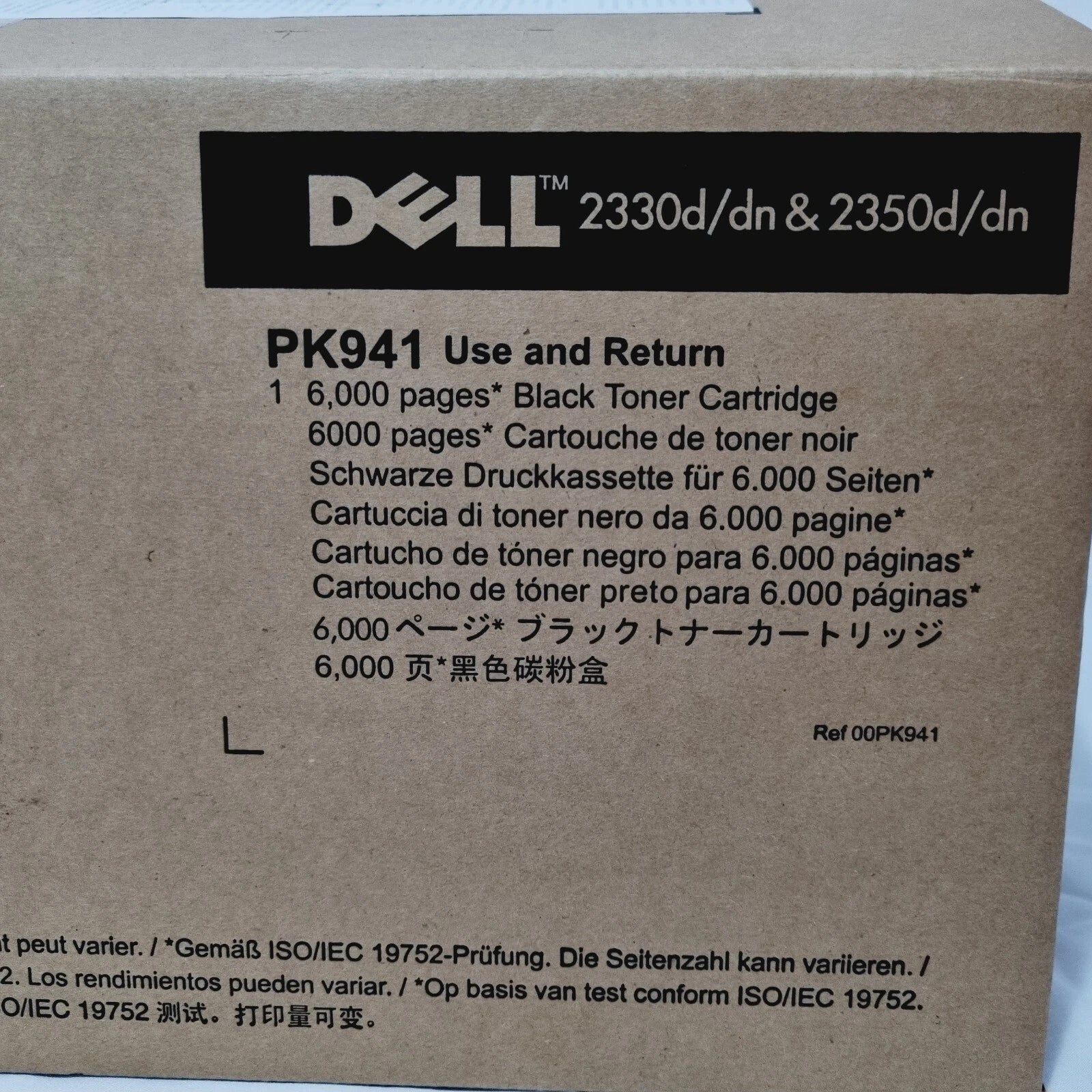 Genuine Dell PK941 Black High Yield Toner Cartridge for 2330D 2330DN 2350D 2350DN [592-10492]