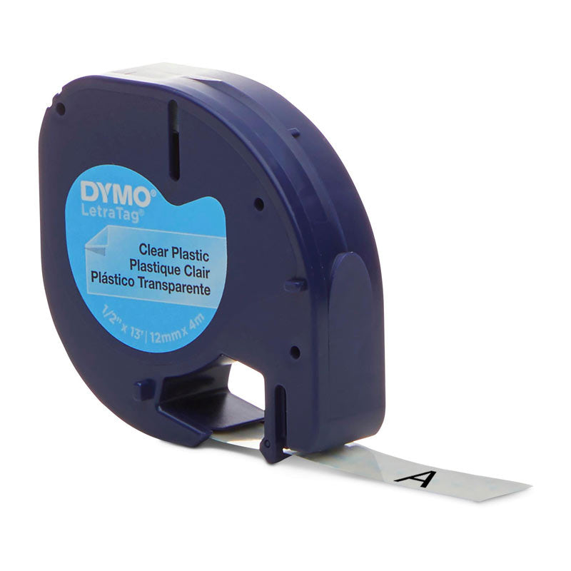 Dymo LT Plastic 12mm x 4m Clr 16952