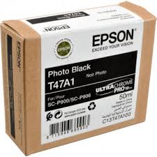 Genuine Epson T47A1 Photo Black Ink Cartridge for ScureColor P906 A2 Printer 50ml [C13T47A100]